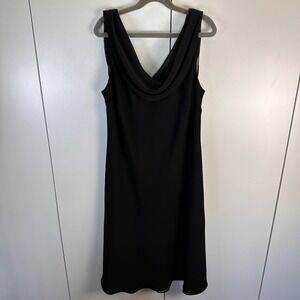 Vtg SL Fashions Womens Med LBD Chic Minimalist Elegant Staple Statement 90s